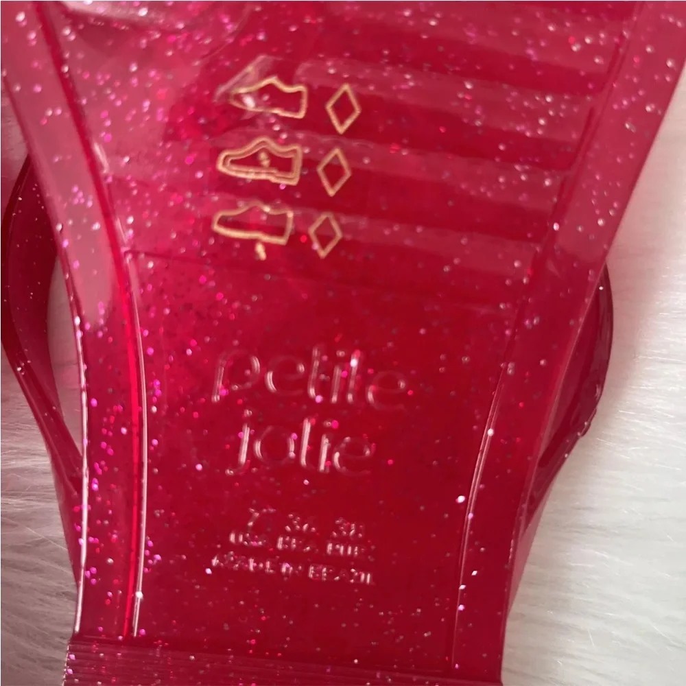 Women’s Sandals Resort-wear Jelly Bow Flip-flops Hot Pink Cruise Vacation - Picture 8 of 9